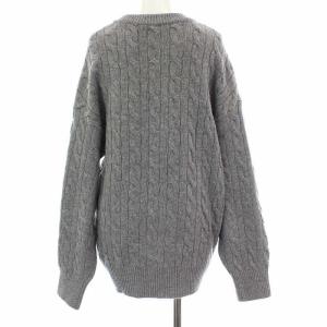 EVERYDAY I LIKE 20AW Oversized Cable ニットセーター グレー