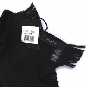 GIVENCHY マフラー ストール ウール ロゴ ブラック