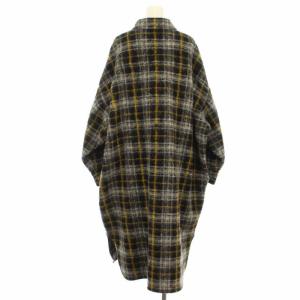 ISABEL MARANT ETOILE 19AW チェック起毛ウールオーバーサイズコート XS ブラック