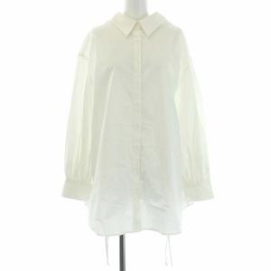 21SS 2WAY GATHER VOLUME SHIRT ブラウス 長袖 F ホワイト