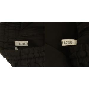 HOUSE OF LOTUS イージーパンツ 絹混 シルク混 M 茶色 ブラウン