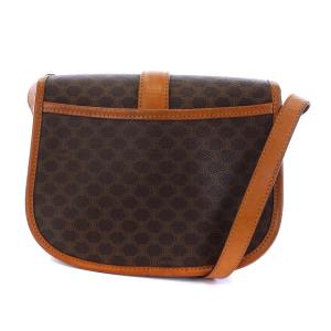 CELINE ヴィンテージ マカダム ショルダーバッグ 茶