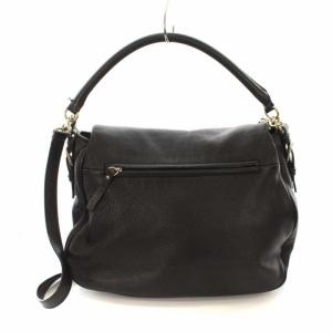 kate spade new york ショルダーバッグ 2WAY レザー 裏地ストライプ ブラック