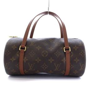 LOUIS VUITTON M51366 ヴィンテージ オールド パピヨン26 モノグラム ボストンバッグ ブラウン