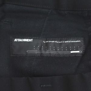 ATTACHMENT AP01-247 ダブルフェイスバイカーストレッチイージーパンツ L ブラック 