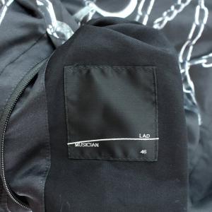 LAD MUSICIAN 2120-352 REVERSIBLE BLOUSON チェーン柄 黒