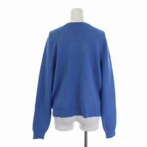 Acne Studios MISTY ニット セーター 長袖 クルーネック サイドジッパー ナイロン XS ブルー