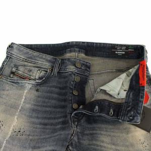DIESEL SLEENKER SKINNY デニムパンツ ダメージ加工 スリム ストレッチ W30 L32 ネイビー