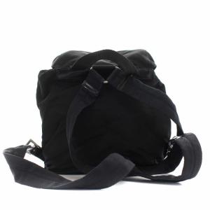 PRADA リュックサック ナイロン 三角プレートロゴ 黒