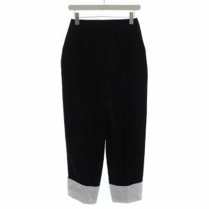 ENFOLD 18AW パンツ 裾切替 38 ブラック