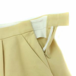 ENFOLD 20SS タックパンツ ジップフライ コットン 36 S パステルイエロー