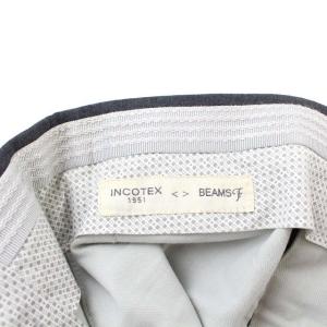 INCOTEX BEAMS F 別注 SUPER100'S スラックス パンツ ロールアップ 46 S グレー