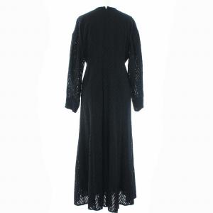 CLANE CUT EMBROIDERY ONE PIECE レース刺繍 1 ブラック