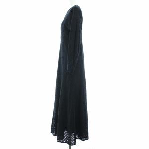 CLANE CUT EMBROIDERY ONE PIECE レース刺繍 1 ブラック