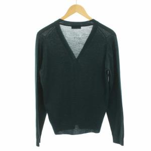 JOHN SMEDLEY ナポリ NAPLES カーディガン ニット 長袖 ウール S グリーン