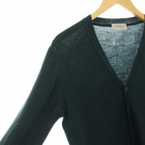 JOHN SMEDLEY ナポリ NAPLES カーディガン ニット 長袖 ウール S グリーン