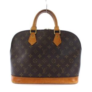 LOUIS VUITTON M51130 アルマMM モノグラム ボストンバッグ 茶