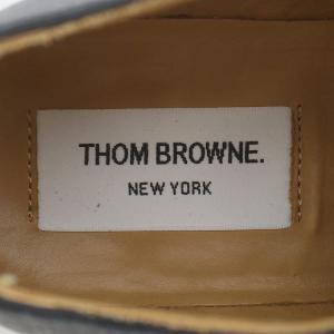 THOM BROWNE RWB レザーボウ オックスフォードシューズ トリコロールリボン 25cm 黒