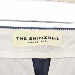 Shinzone 20AW ウエストツータック TOMBOY PANTS 34 ブルー