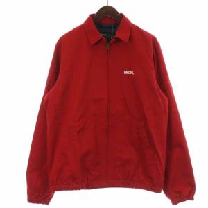 SWING TOP ステンカラージャケット ジップアップ 刺繍 L レッド