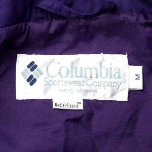 Columbia ヴィンテージ 90s radial sleeve アノラック ナイロンジャケット M パープル