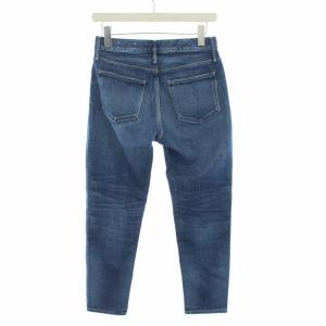 upper hights THE STELLA デニムパンツ ジーンズ テーパード ジップフライ ダメージ加工 インディゴ