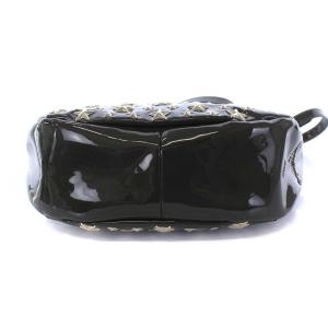 JIMMY CHOO スタースタッズ ハンドバッグ ショルダーバッグ 2WAY エナメル オリーブ カーキ
