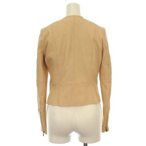 ANAYI 18SS ライダースジャケット レザー ジャケット ラムレザー 36 ベージュ