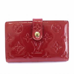 LOUIS VUITTON ヴェルニ ポルトフォイユ ヴィエノワポムダムール 財布 二つ折り 赤 M93528