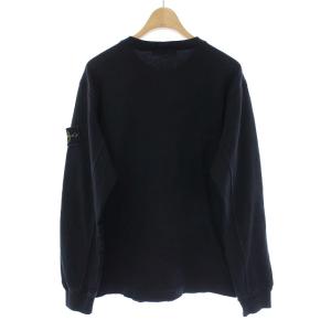 STONE ISLAND ヘビーウェイトコットンクルーネックL/Sカットソー S 黒