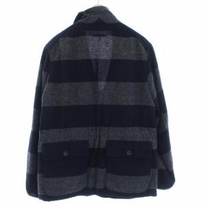 Engineered Garments テーラードジャケット ボーダー XS ネイビー グレー