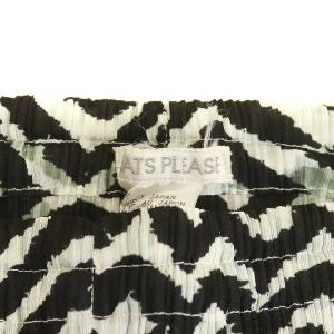 PLEATS PLEASE ISSEY MIYAKE イッセイミヤケ イージーパンツ プリーツ 総柄 3 ブラック