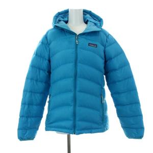 Women's Hi-Loft Down Sweater Hoody ダウンジャケット 中綿 フード M ライトブルー