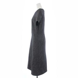 EPOCA 18AW ツイード 半袖 ワンピース ロング 42 M グレー