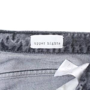 upper hights THE STELLA デニムパンツ ジーンズ テーパード フリンジ ダメージ加工 W24 グレー