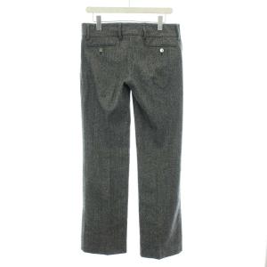 DOLCE&GABBANA パンツ スラックス ヘリンボーン ウール カシミヤ混 L 40 グレー