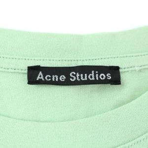 Acne Studios ナッシュフェイス Nash Face Tシャツ カットソー クルーネック ロゴ S 緑 グリーン FA-WN-TSHI000001