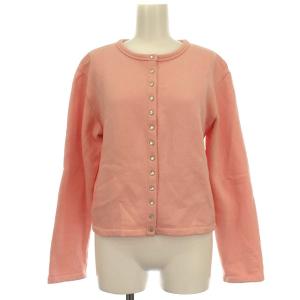 20SS スウェット カーディガン 裏起毛 スナップボタン 2 ピンク