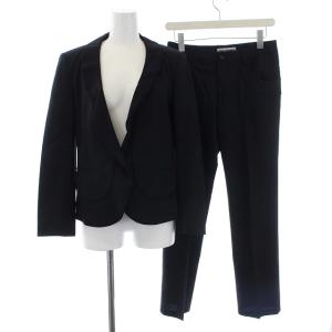スーツ セットアップ 上ショールカラージャケット パンツ スラックス 1 ブラック