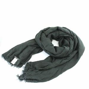 ストール マフラー カシミヤ混 カーキ