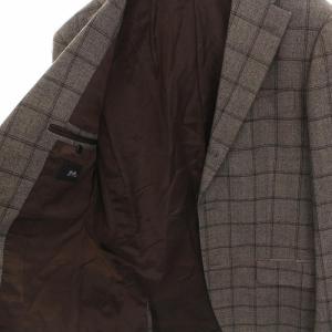 Brilla per il gusto シングルスーツ セットアップ テーラードジャケット 2B チェック パンツ 48 ブラウン