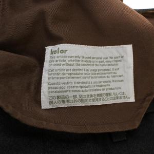 kolor 14SS 超強撚エステルウーリーギャバスラックスパンツ ジップフライ 日本製 1 グレー