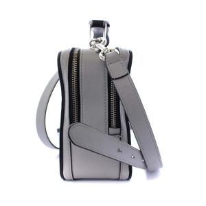 MARC JACOBS ザ テクスチャード THE BOX ショルダーバッグ ハンドバッグ 2way グレー