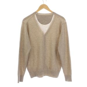 Aquascutum カーディガン カシミヤ100％ M ベージュ