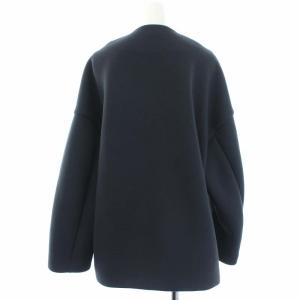 Plage 20SS スポンジショートコート ノーカラージャケット 38 ダークグレー