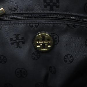 TORY BURCH トートバッグ ハンドバッグ キルティング フレミング ロゴ ナイロン ブラック