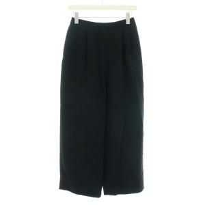 18SS パンツ ワイド イージー タック コットン M 38 ブラック