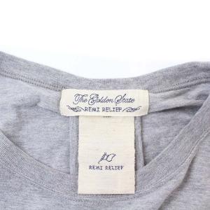 REMI RELIEF BRIEFING L/S Tee 長袖 Tシャツ カットソー ロンT 胸ポケット L グレー