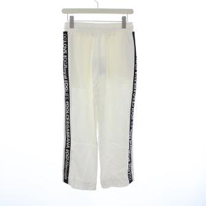 DOLCE&GABBANA サイドライン ロゴテープ イージーパンツ クロップド 38 ホワイト