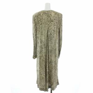 LEONARD ヴィンテージ ワンピース シルク 46 ブラウン